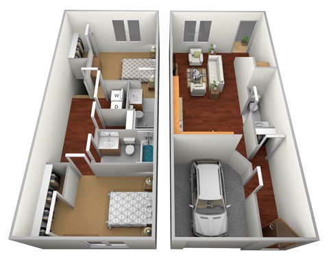 2 bed 2 bath at Benson Village Townhomes Apartments, SD, 57104